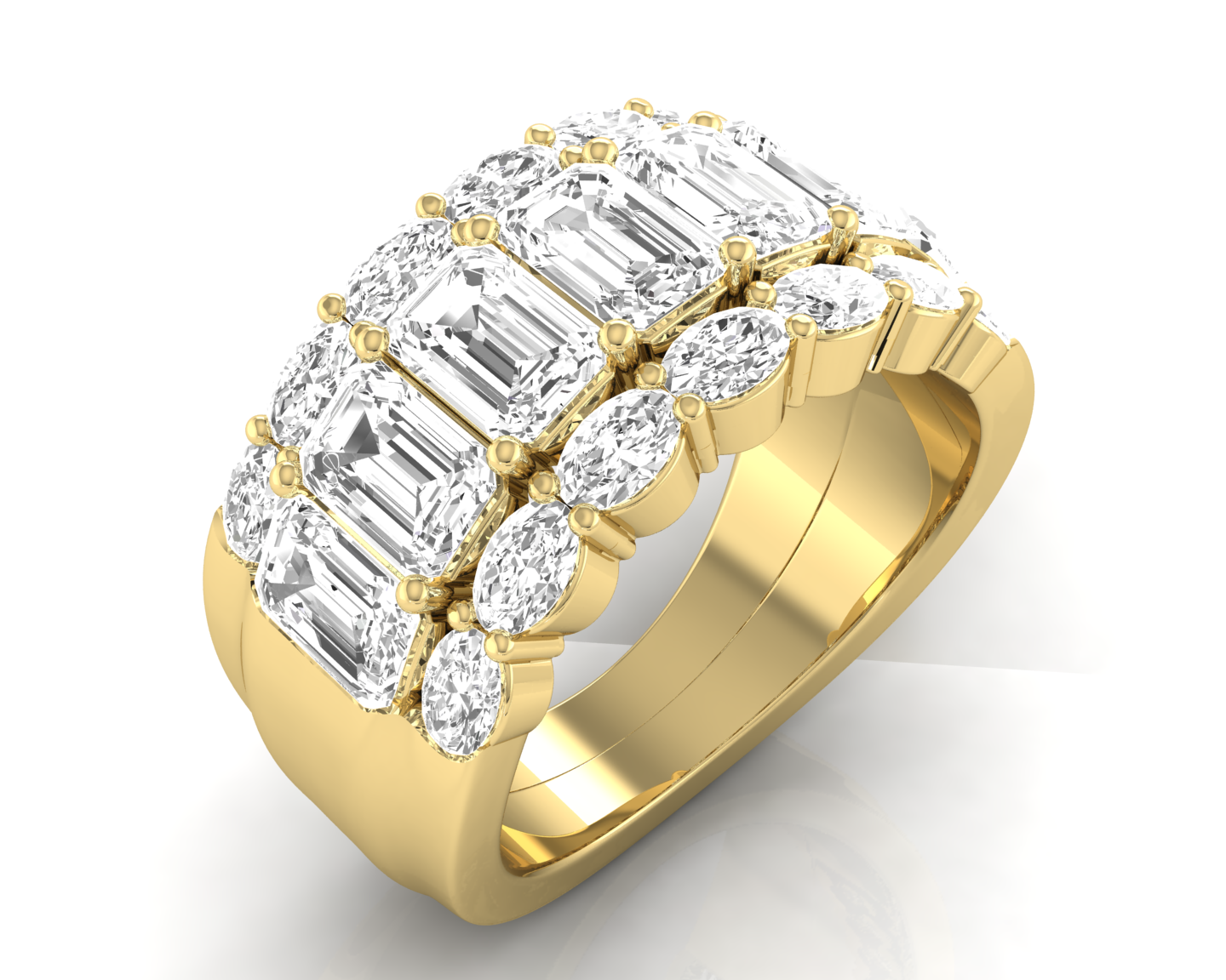 5 ctw Multi-Shape Lab Grown Diamond Fashion Ring