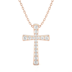 1/3  ctw Round Lab Grown Diamond Cross Pendant