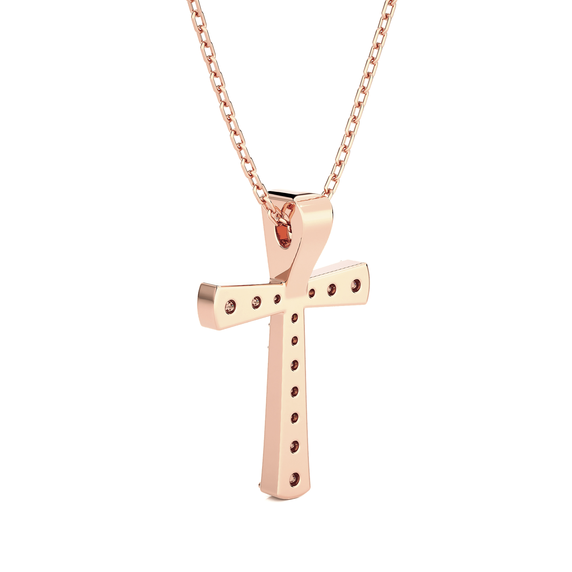 1/3  ctw Round Lab Grown Diamond Cross Pendant