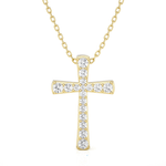 1/3  ctw Round Lab Grown Diamond Cross Pendant