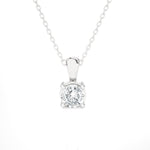 Round Lab Grown Diamond Solitaire Pendant