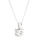 Round Lab Grown Diamond Solitaire Pendant