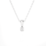 1/20  ctw Round Lab Grown Diamond Solitaire Pendant