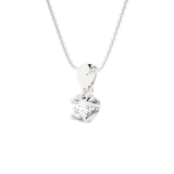 1/6  ctw Round Lab Grown Diamond Solitaire Pendant