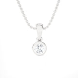 1/6  ctw Round Lab Grown Diamond Solitaire Pendant