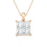 Round Lab Grown Diamond Solitaire Pendant