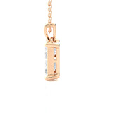 Round Lab Grown Diamond Solitaire Pendant