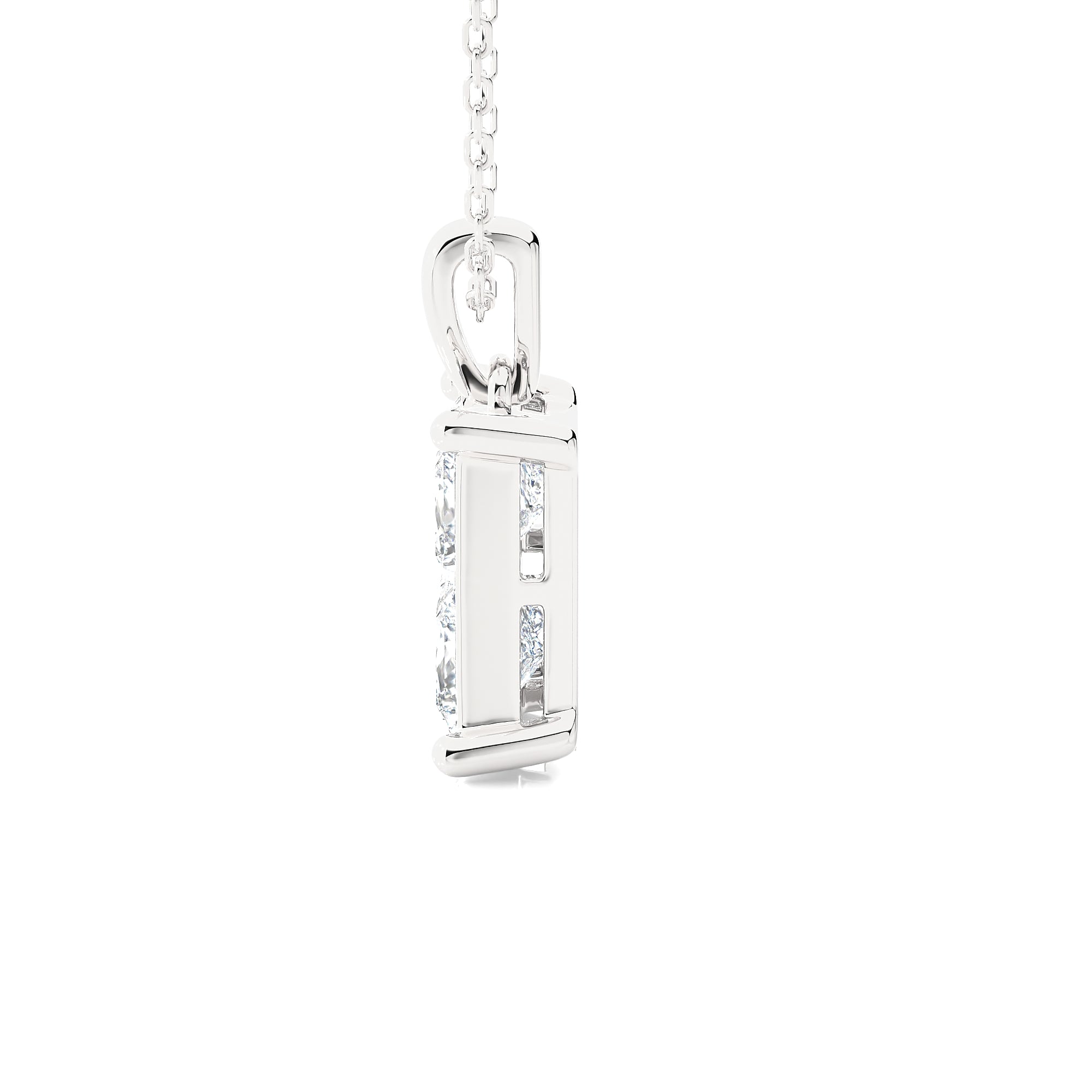 Round Lab Grown Diamond Solitaire Pendant