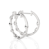 1/2 ctw Round Lab Grown Diamond Hoop Earrings