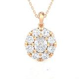 Round Lab Grown Diamond Solitaire Pendant