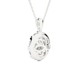 Round Lab Grown Diamond Solitaire Pendant