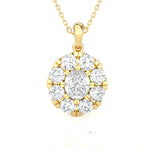 Round Lab Grown Diamond Solitaire Pendant