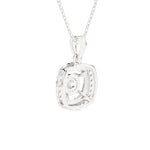 Cushion-Cut Lab Grown Diamond Solitaire Pendant