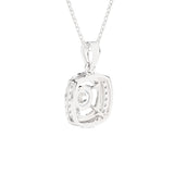 Cushion-Cut Lab Grown Diamond Solitaire Pendant