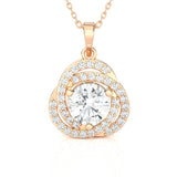 Round Lab Grown Diamond Solitaire Pendant