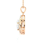 Round Lab Grown Diamond Solitaire Pendant