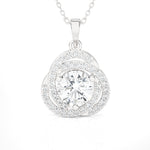 Round Lab Grown Diamond Solitaire Pendant