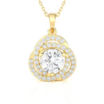 Round Lab Grown Diamond Solitaire Pendant