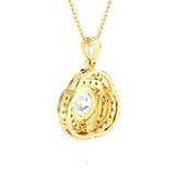 Round Lab Grown Diamond Solitaire Pendant