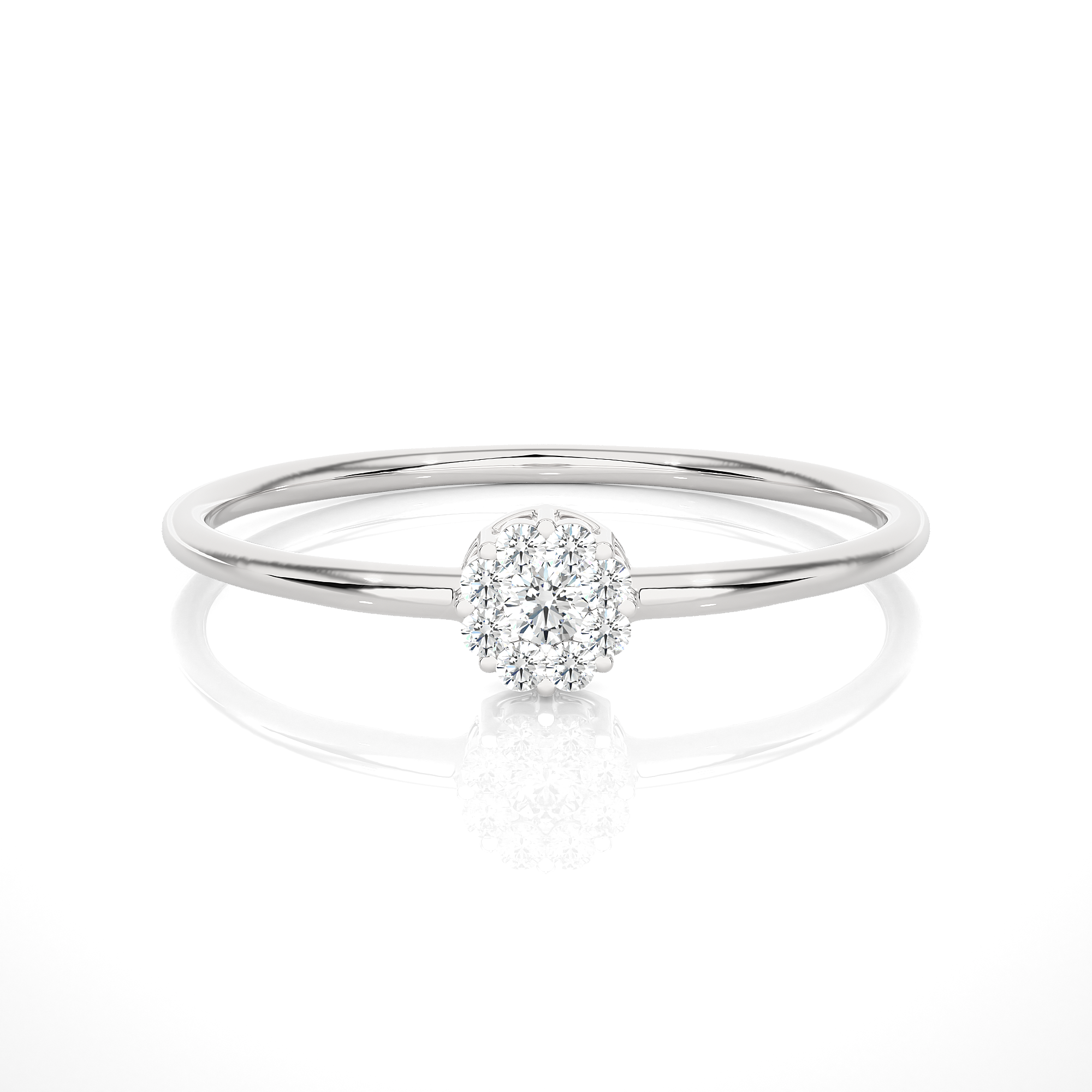 1/10 ctw Round Lab Grown Diamond Ring