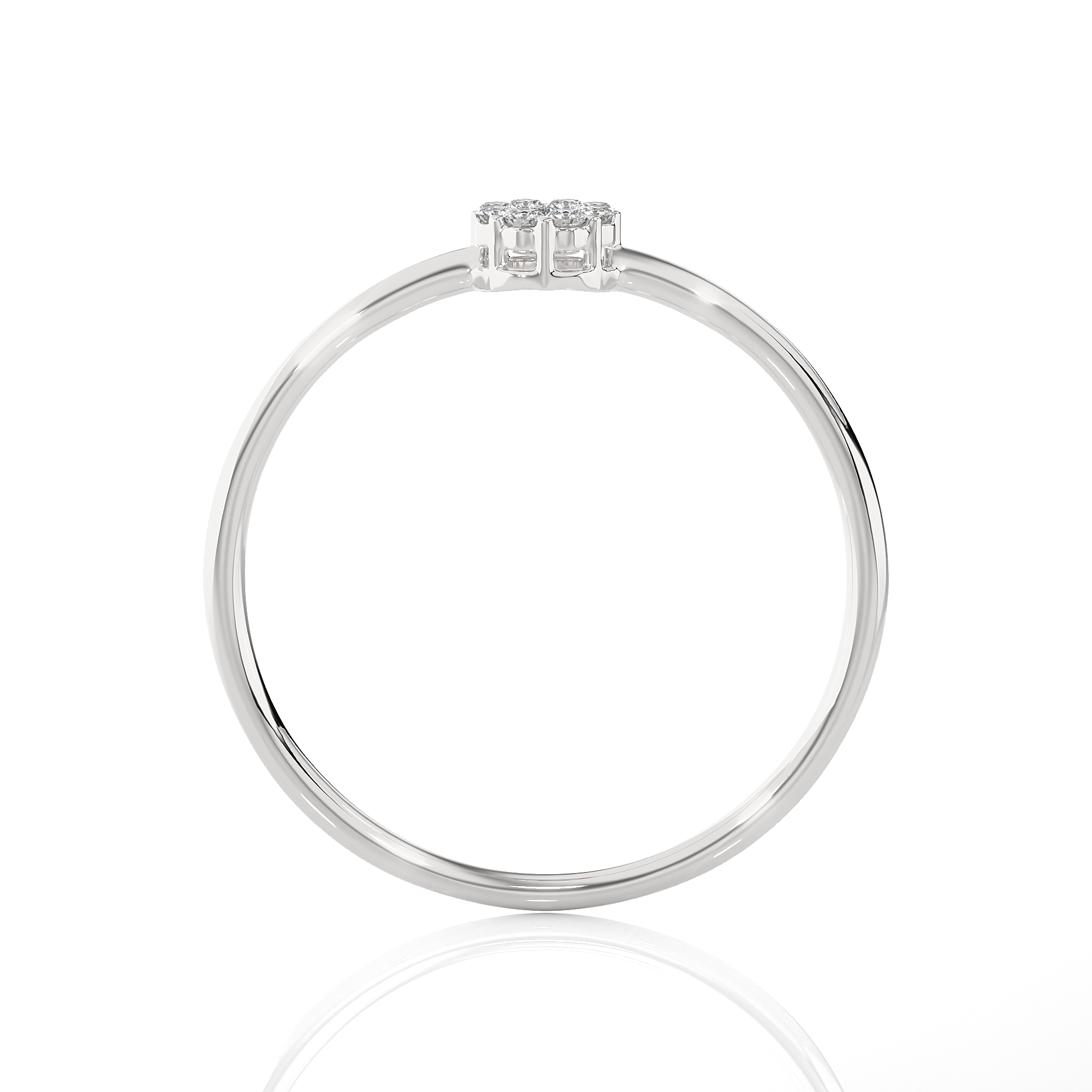 1/10 ctw Round Lab Grown Diamond Ring