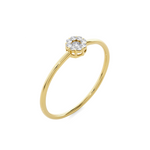 1/10 ctw Round Lab Grown Diamond Ring