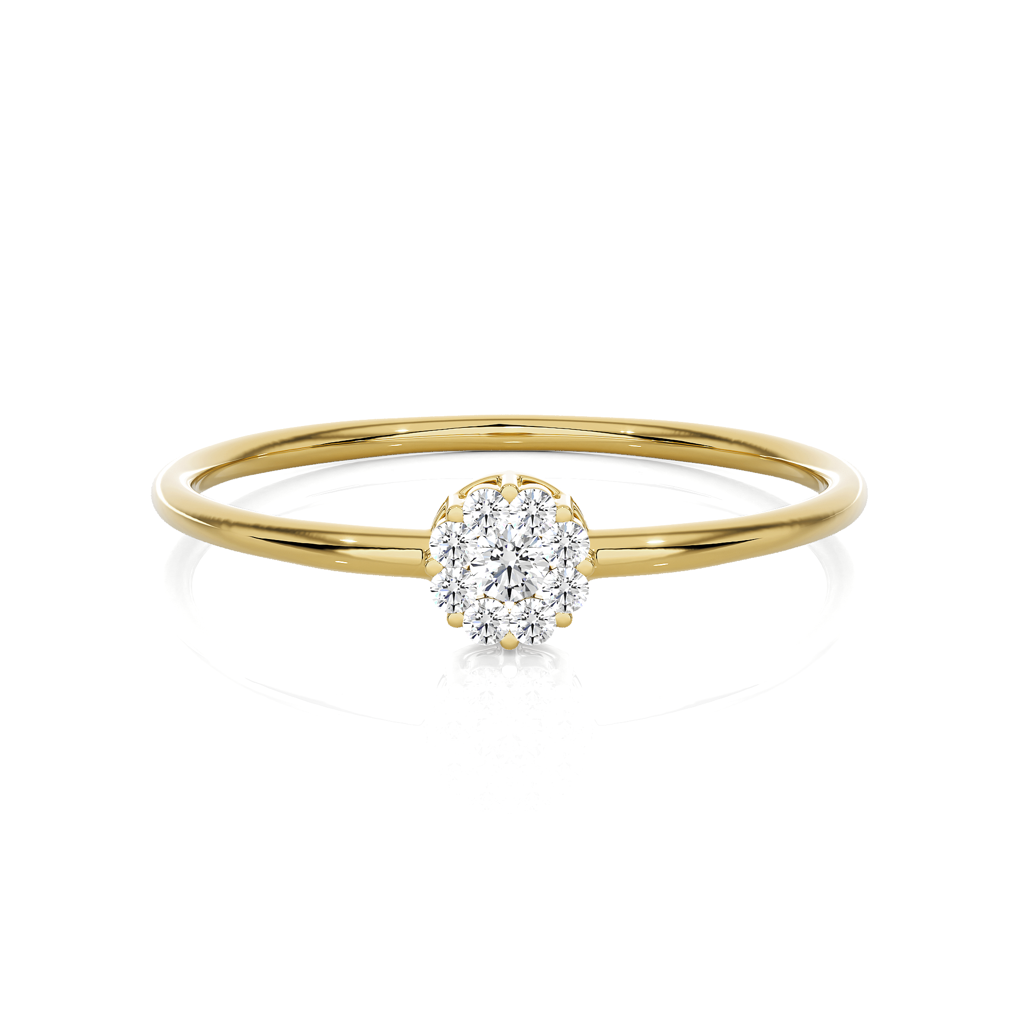 1/10 ctw Round Lab Grown Diamond Ring