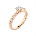 3/8 ctw Round Lab Grown Diamond Ring