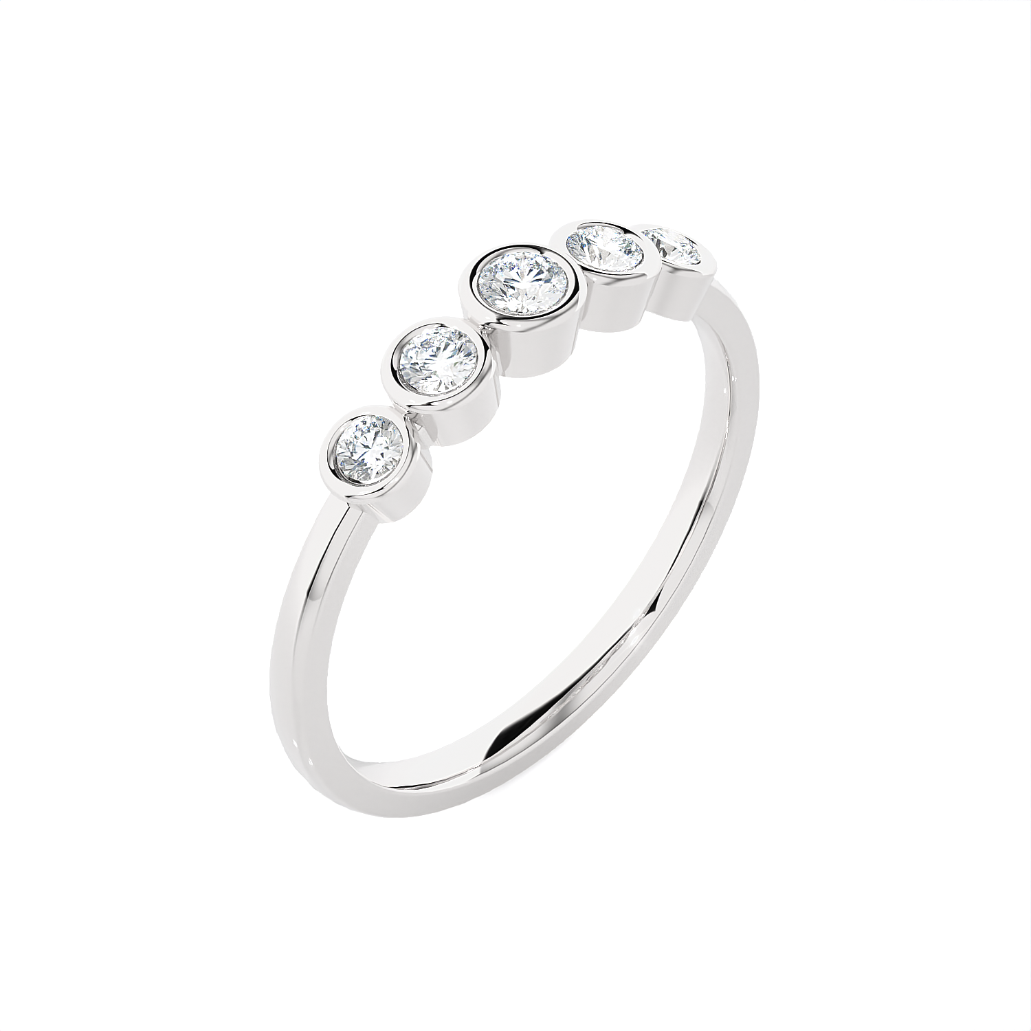 1/4 ctw Round Lab Grown Diamond Anniversary Ring