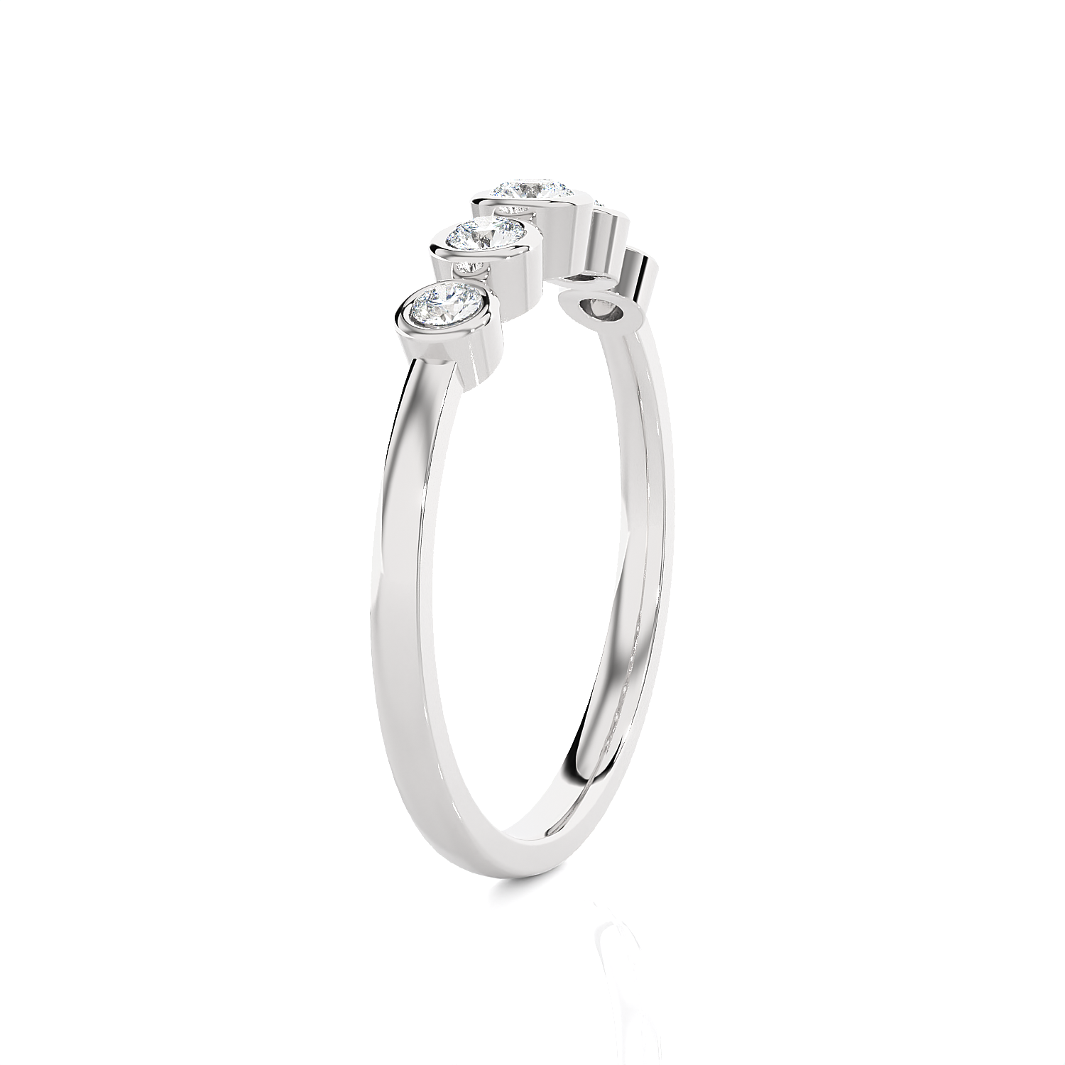 1/4 ctw Round Lab Grown Diamond Anniversary Ring