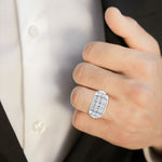 3 ctw Round Lab Grown Diamond Men's Ring