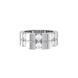 1 1/5 ctw Round Lab Grown Diamond Men's Ring