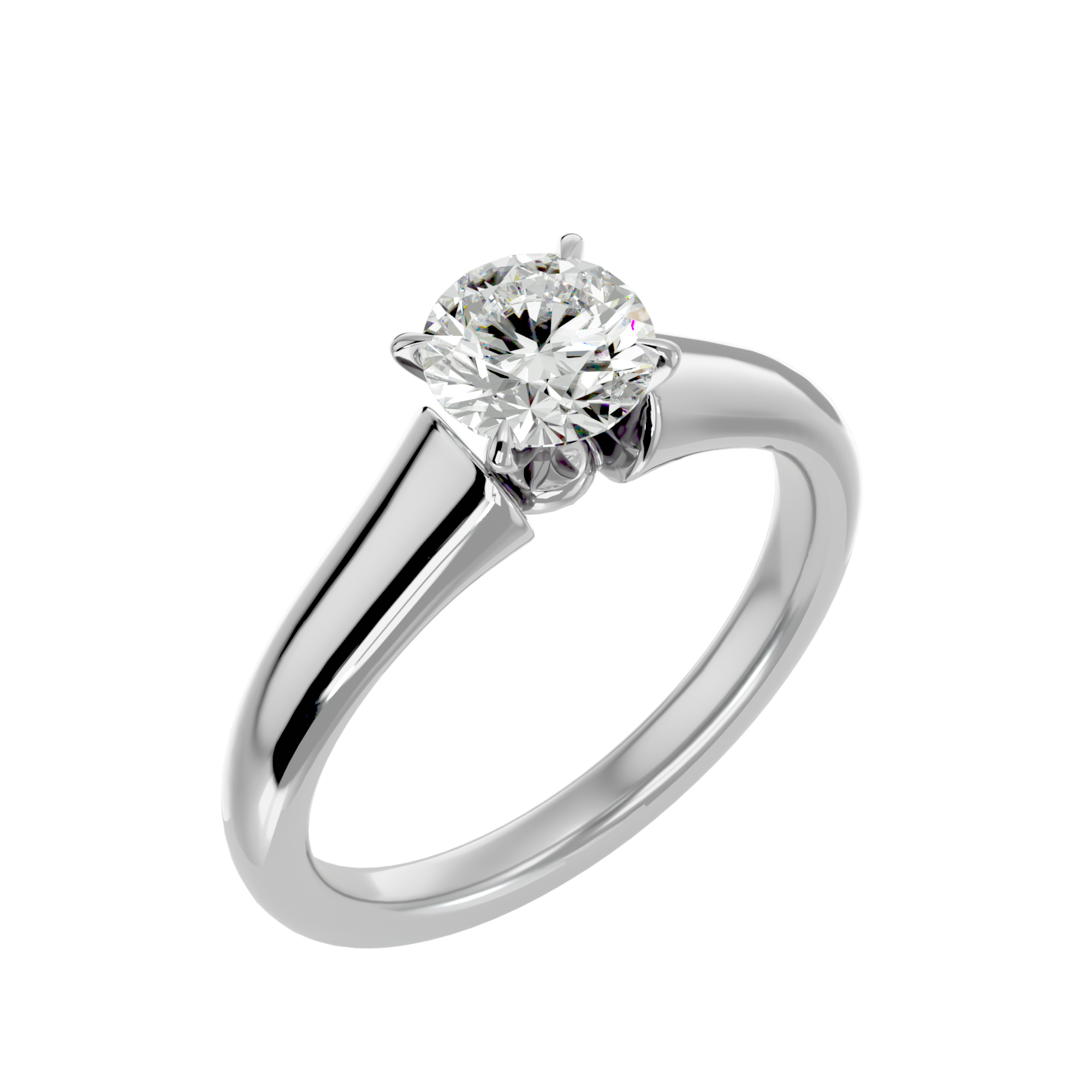 5/8 ctw Round Lab Grown Diamond Solitaire Engagement Ring