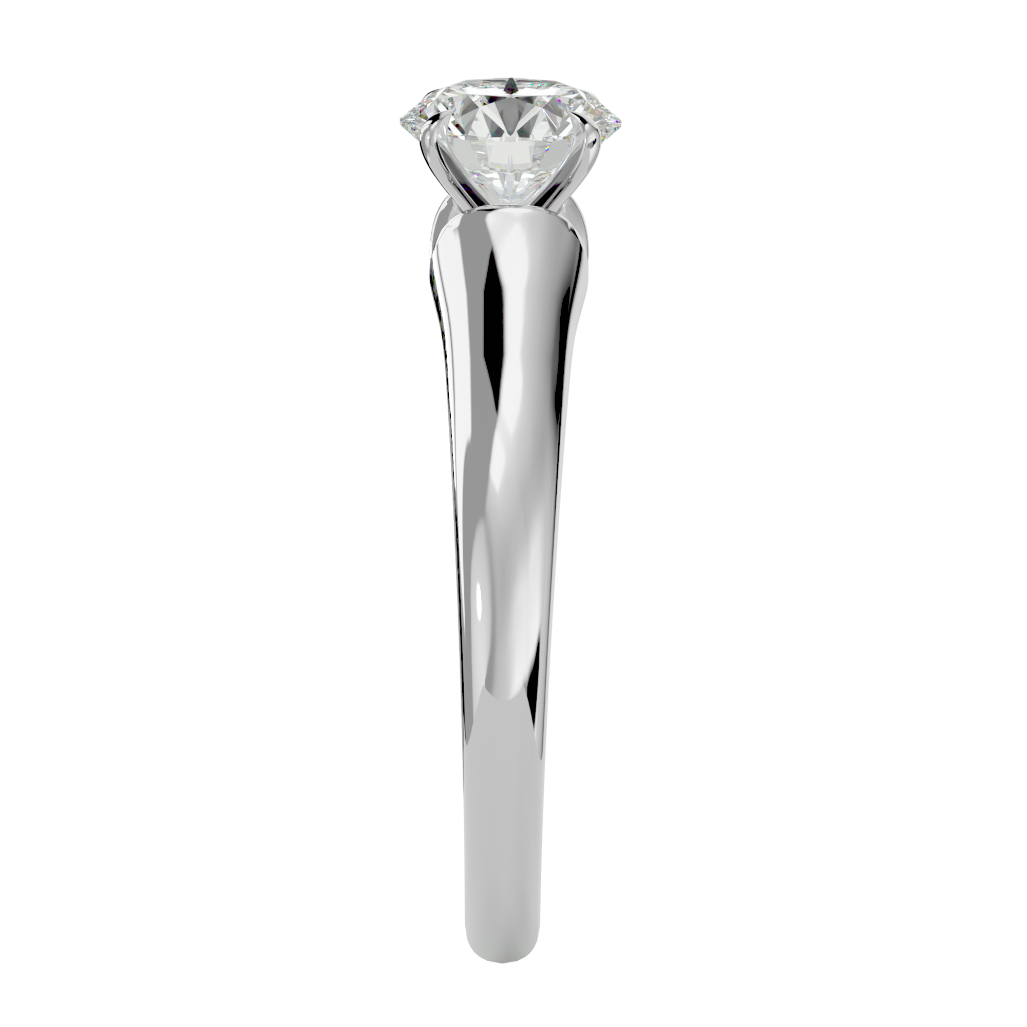 5/8 ctw Round Lab Grown Diamond Solitaire Engagement Ring