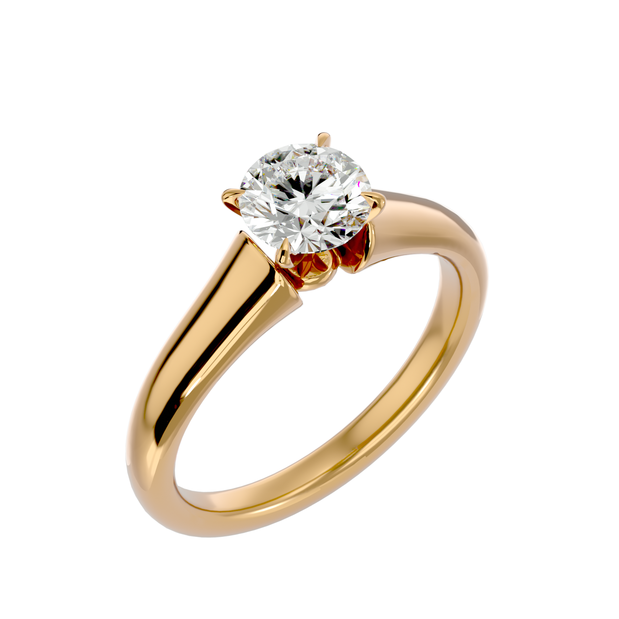 5/8 ctw Round Lab Grown Diamond Solitaire Engagement Ring