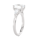 Oval with Pear-Shaped Three Stone Lab Grown Diamond Ring