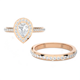 Pear-Shaped Lab Grown Diamond Bridal Ring