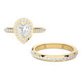 Pear-Shaped Lab Grown Diamond Bridal Ring