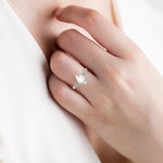 Marquise Lab Grown Diamond Halo Engagement Ring