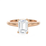 Emerald-Cut Lab Grown Diamond Halo Engagement Ring
