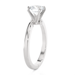 Round Lab Grown Diamond Solitaire Engagement Ring