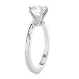 Round Lab Grown Diamond Solitaire Engagement Ring