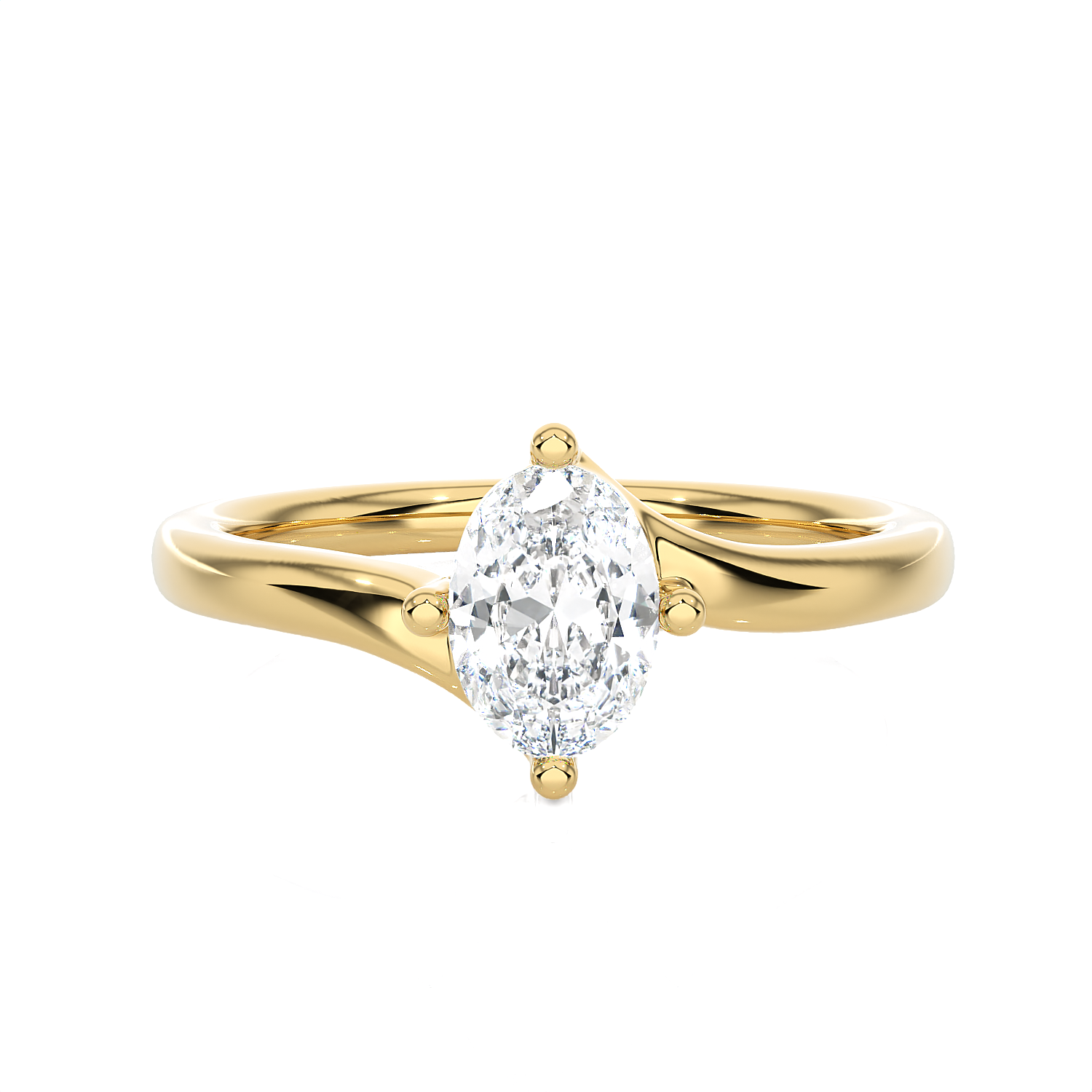 Marquise Lab Grown Diamond Solitaire Engagement Ring