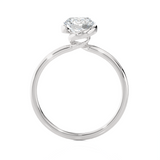 7/8 ctw Round Lab Grown Diamond Solitaire Engagement Ring