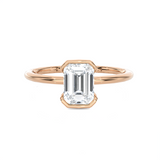 1 ctw Emerald-Cut Lab Grown Diamond Solitaire Engagement Ring