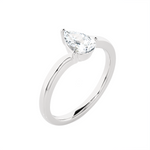 3/4 ctw Pear-Shaped Lab Grown Diamond Solitaire Engagement Ring