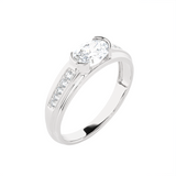 7/8 ctw Round Lab Grown Diamond Ring