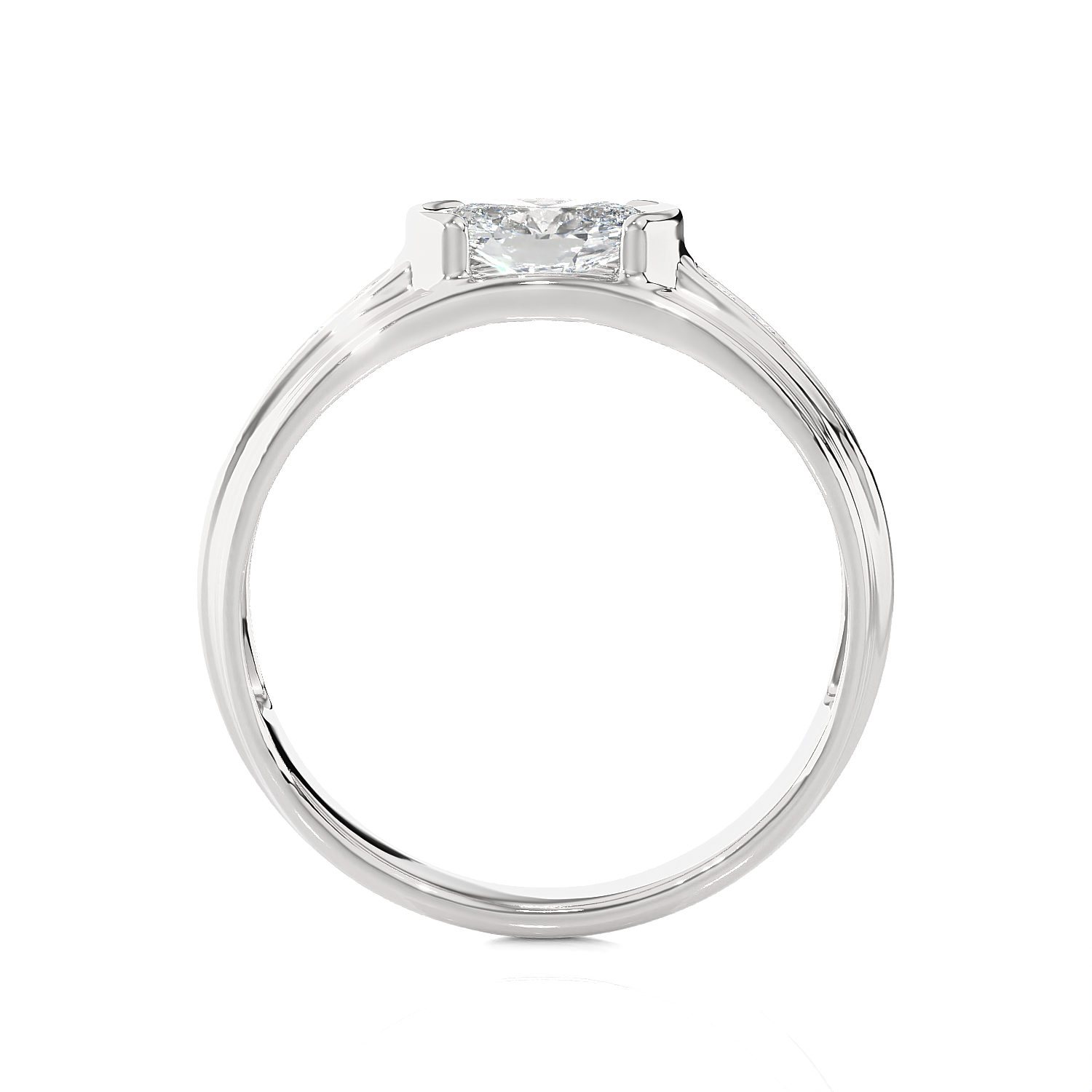 7/8 ctw Round Lab Grown Diamond Ring