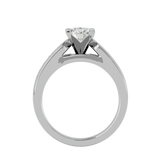 3/4 ctw Round Lab Grown Diamond Side Stone Engagement Ring