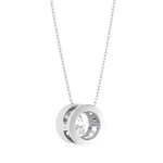 Round Lab Grown Diamond Solitaire Pendant